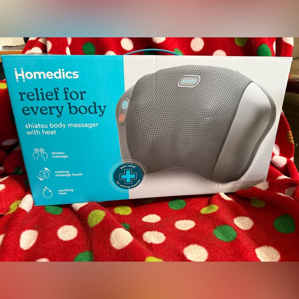 Homedics Gray Mesh Shiatsu Body Massager with Heat